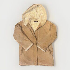 Men’s JG Hook Genuine Leather Parka Jacket Size Medium